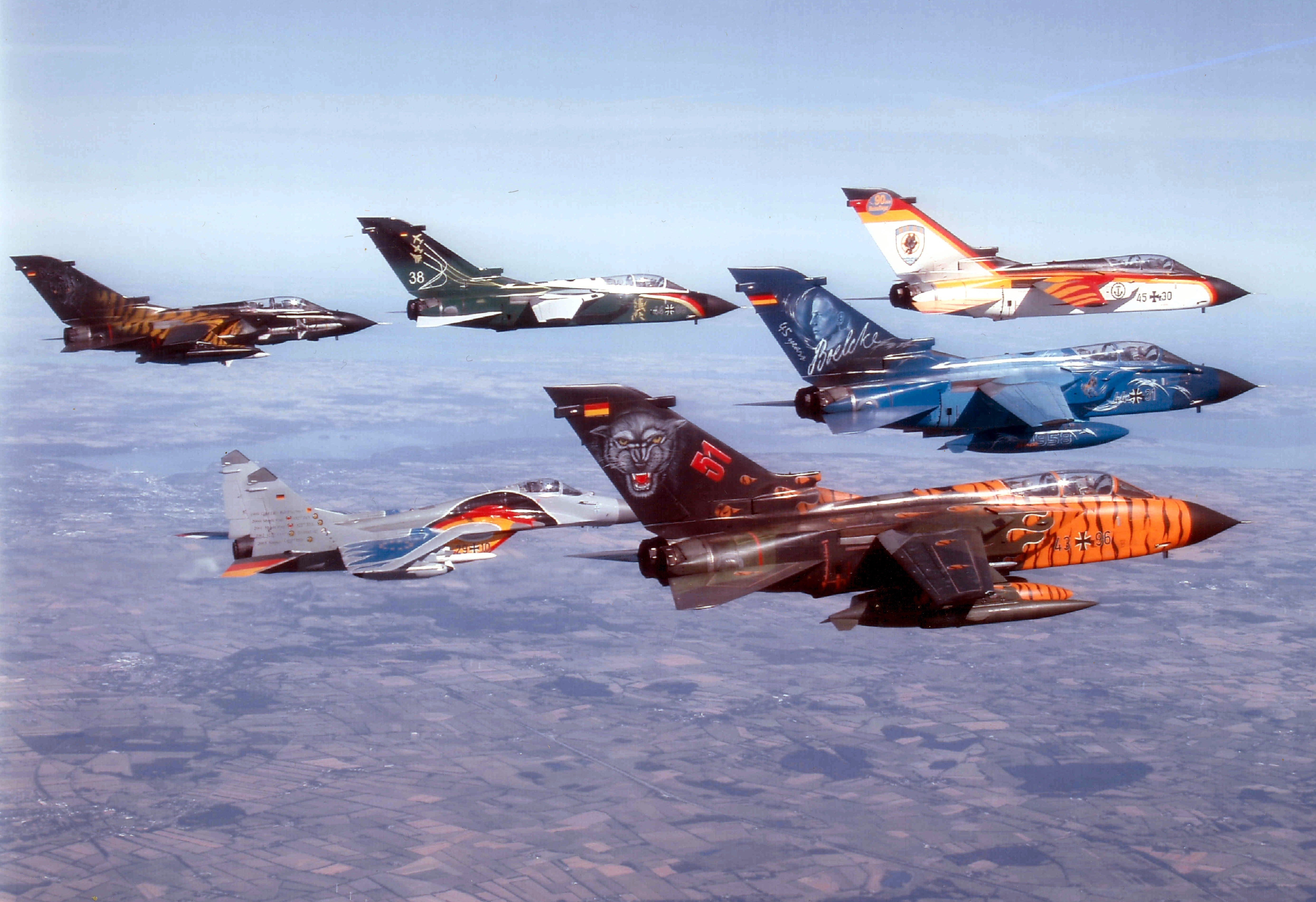 German Tornado jets in formation