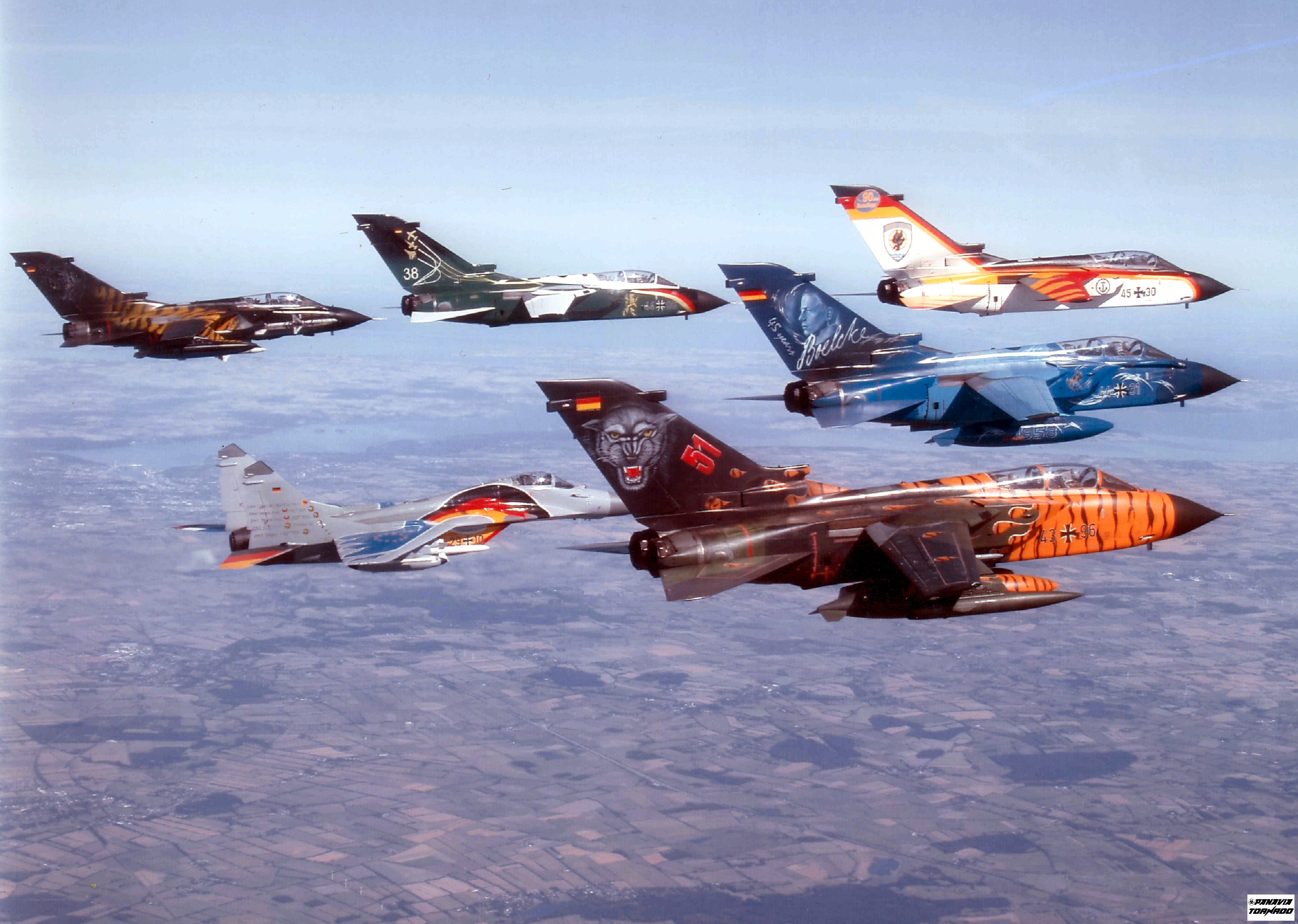 German Tornado jets in formation