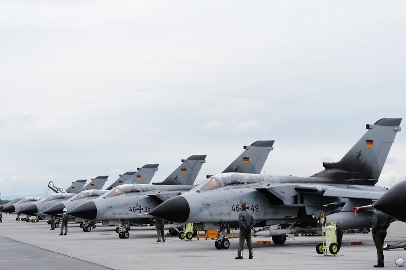 German Tornado jets on tarmac