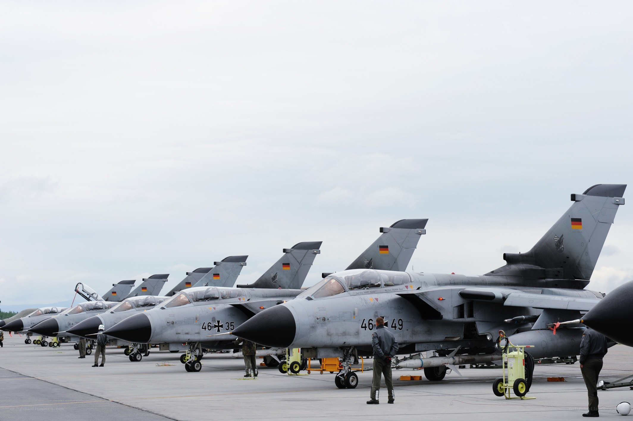 German Tornado jets on tarmac