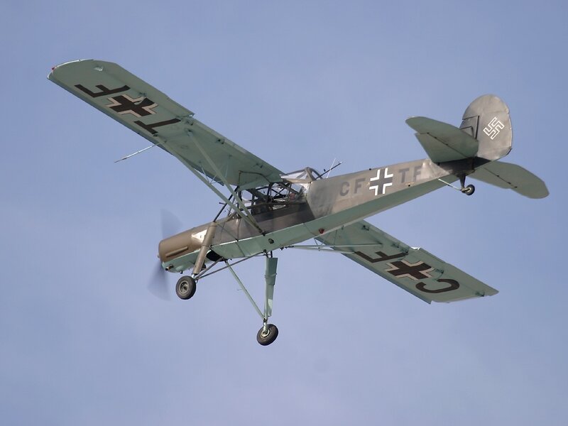 German training aircraft in flight
