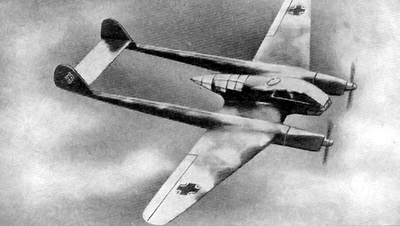 German Twin-engine Aircraft — Black