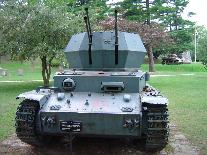 German Wirblewind anti-aircraft tank