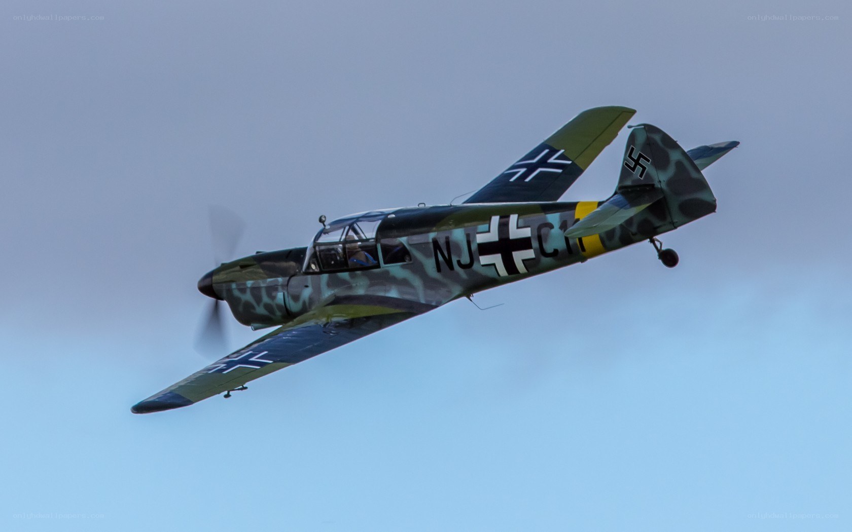 German WWII aircraft in flight