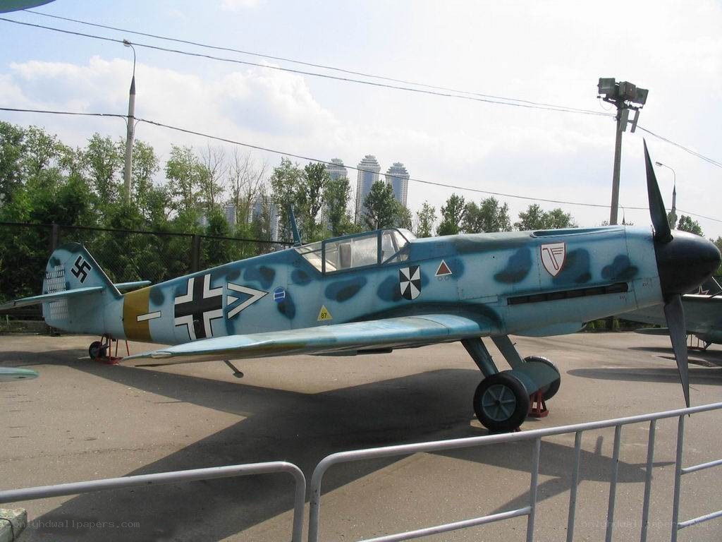 German WWII fighter plane on display