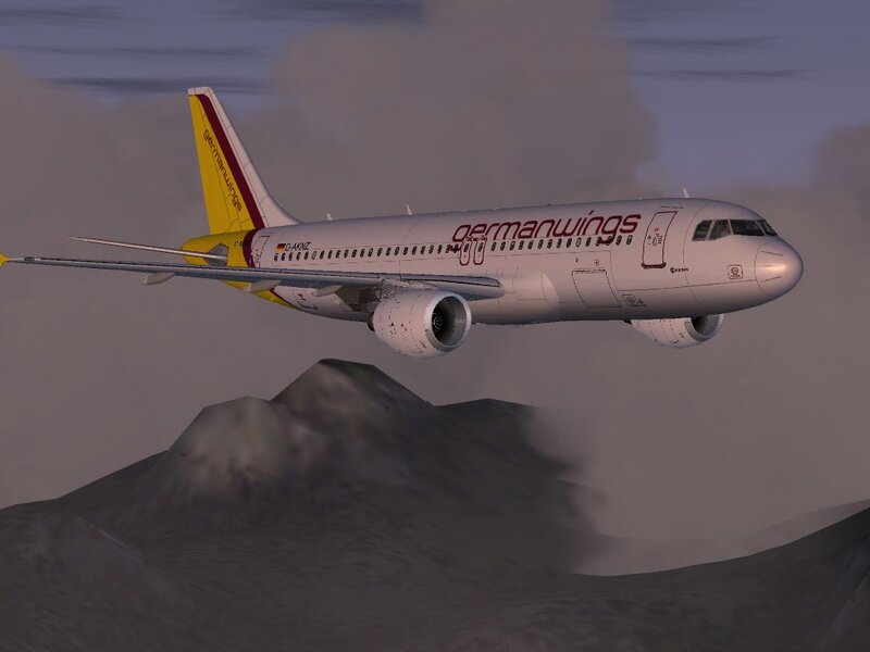 Germanwings aircraft in flight
