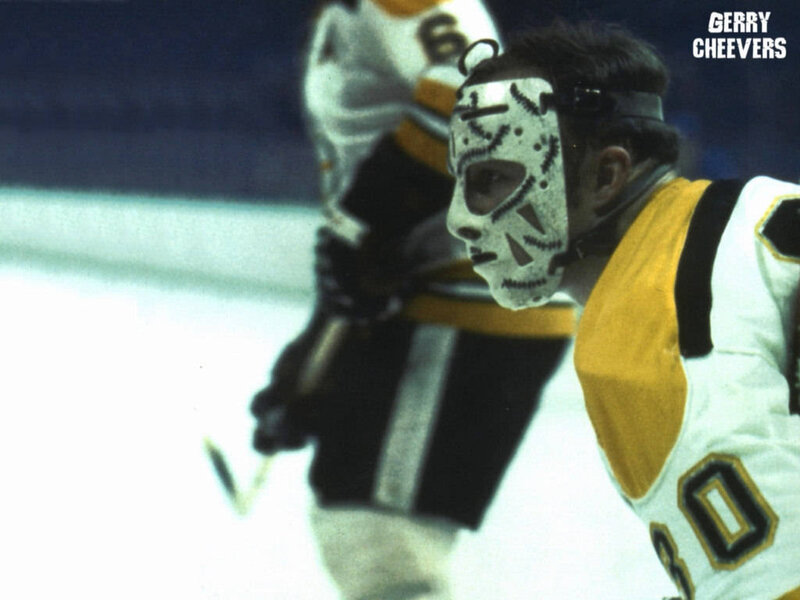 Gerry Cheevers on the ice