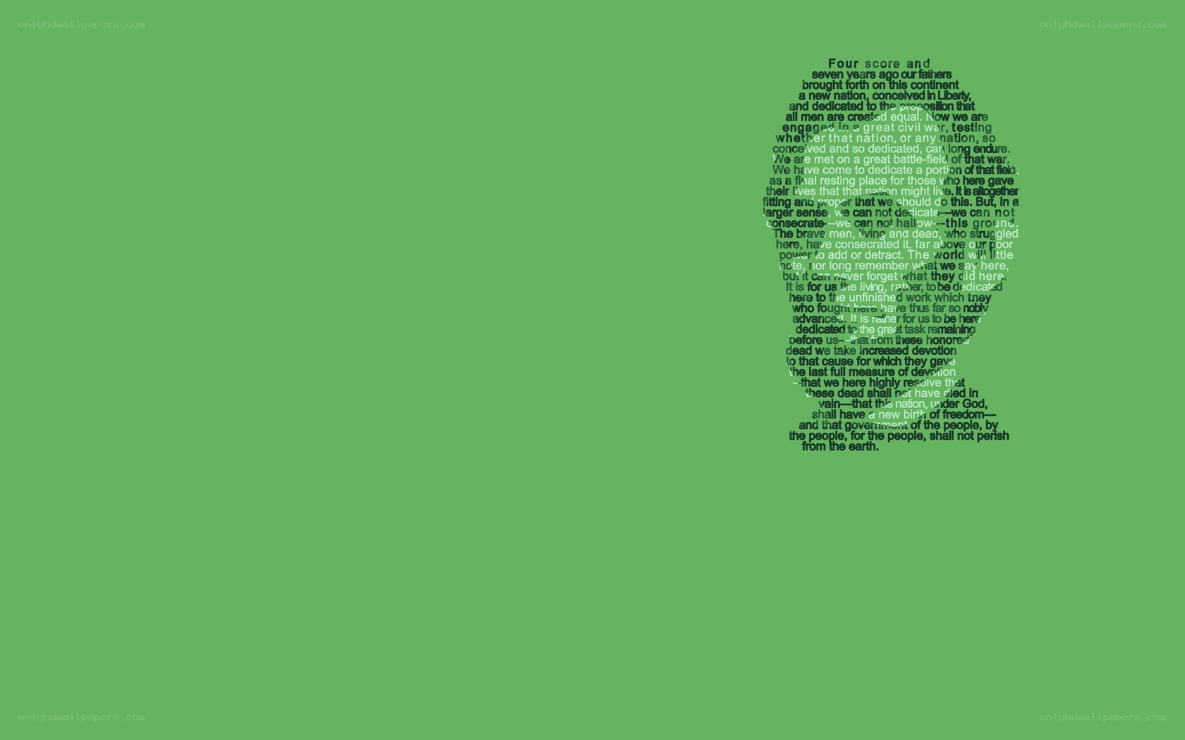 Gettysburg Address text art