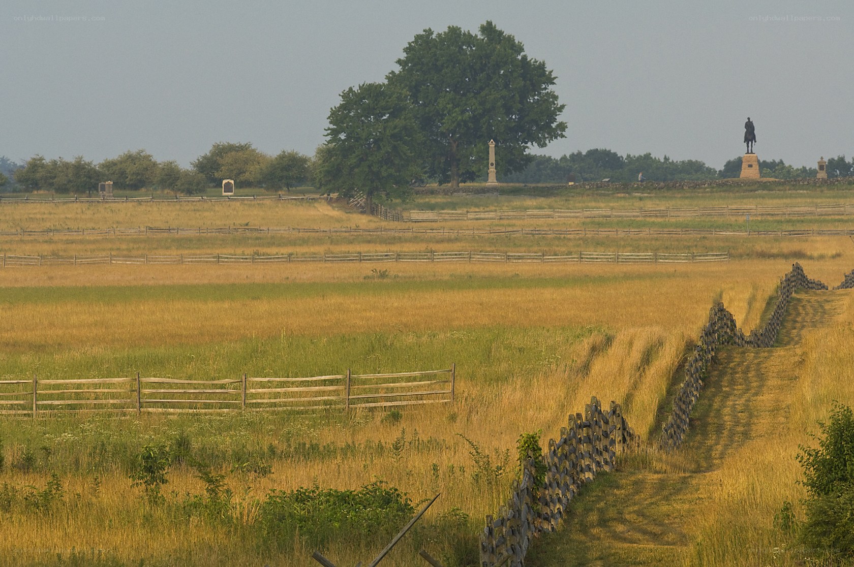 Gettysburg battlefield landscape