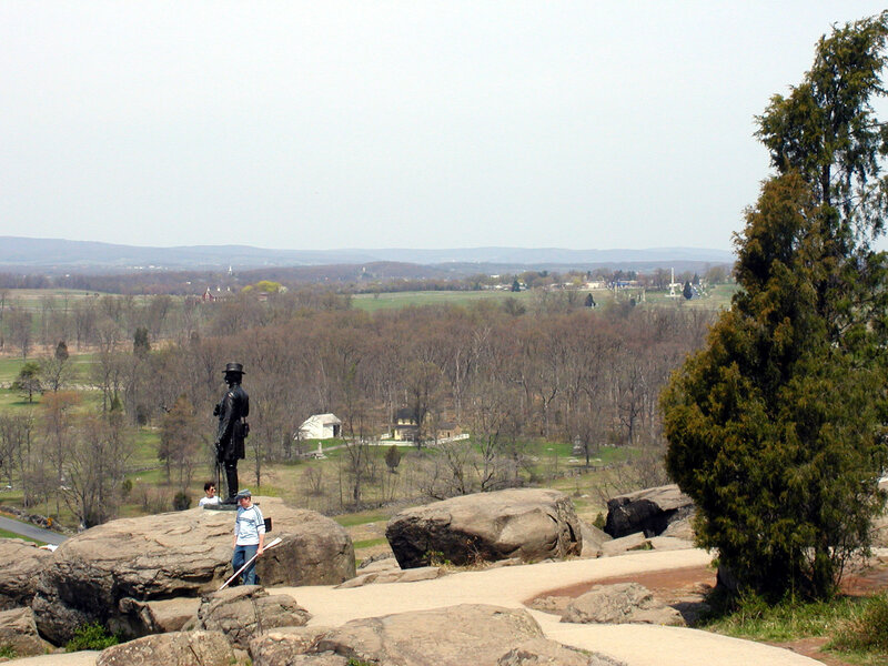 Gettysburg battlefield view