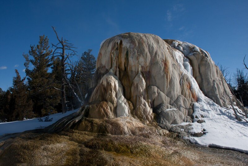 Geyser Mound in Snow