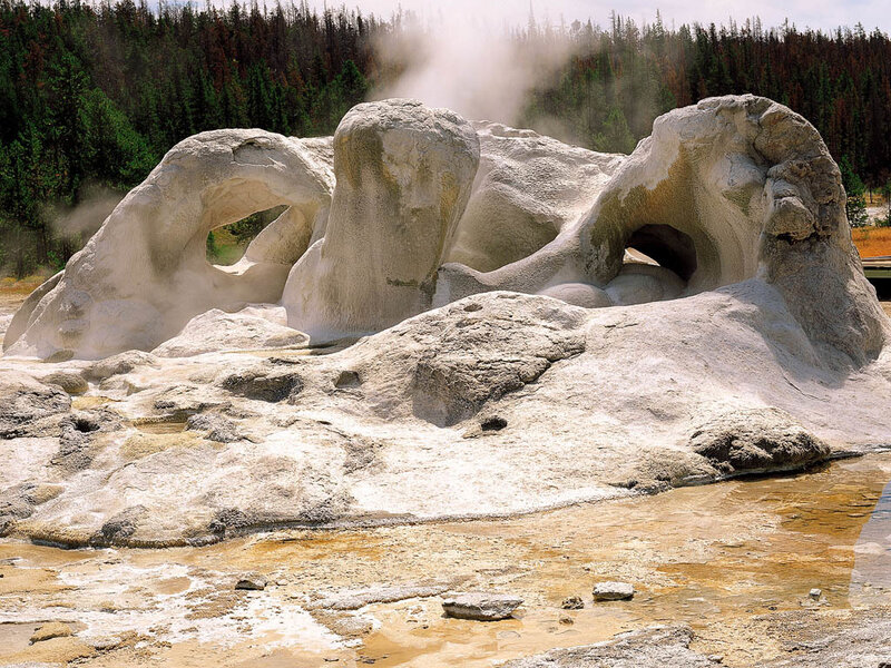 geyser rock formations