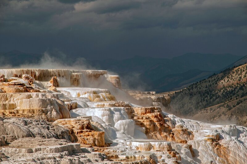 Geyser Terraces — White