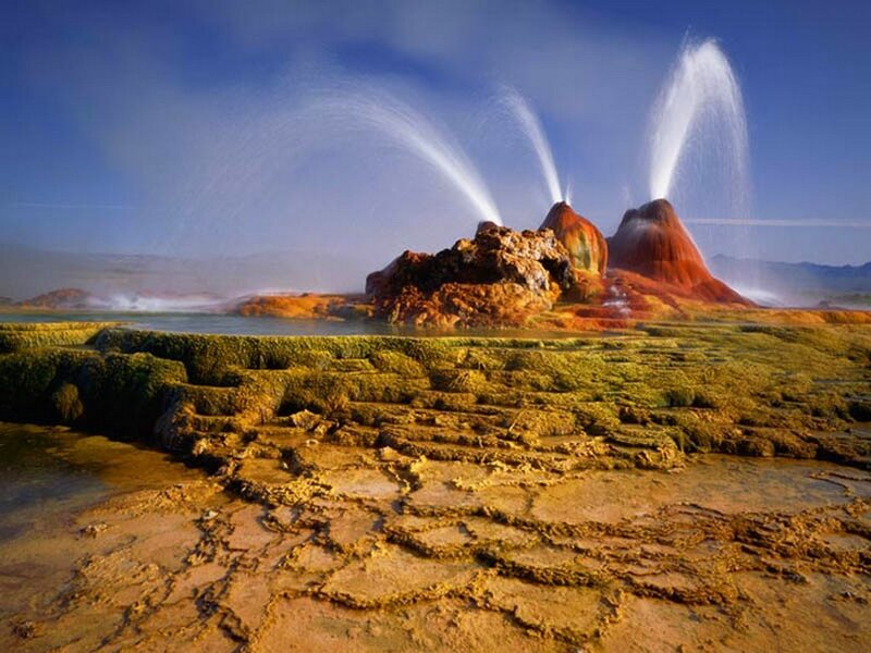 Geysers Erupting