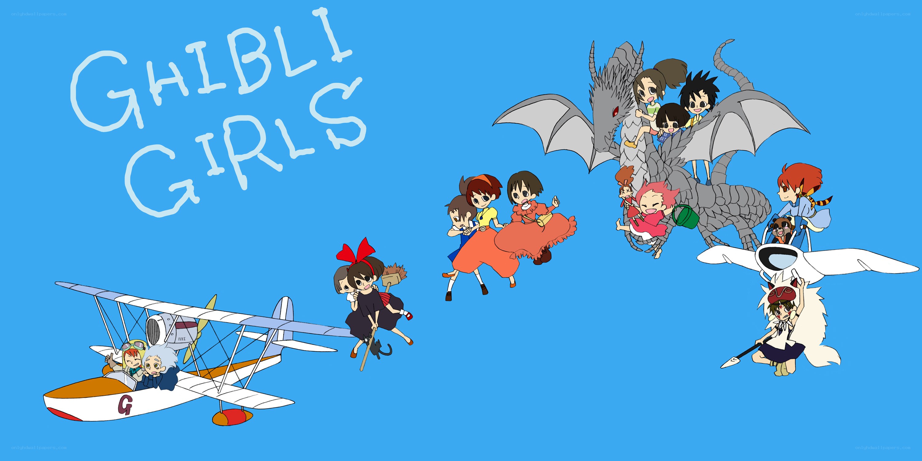 Ghibli Girls Artwork