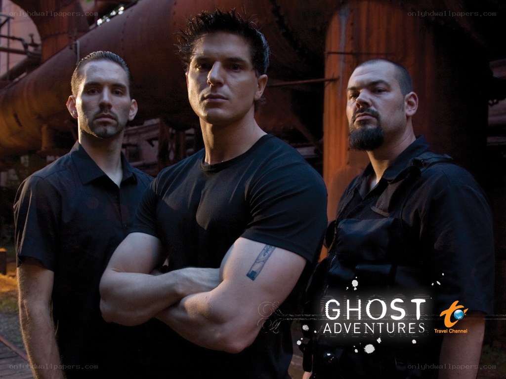 Ghost Adventures cast in industrial setting