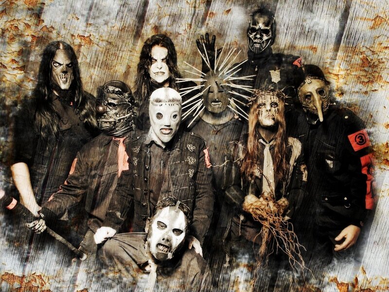 Ghost band members in masks