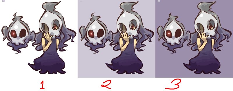Ghost character design variations