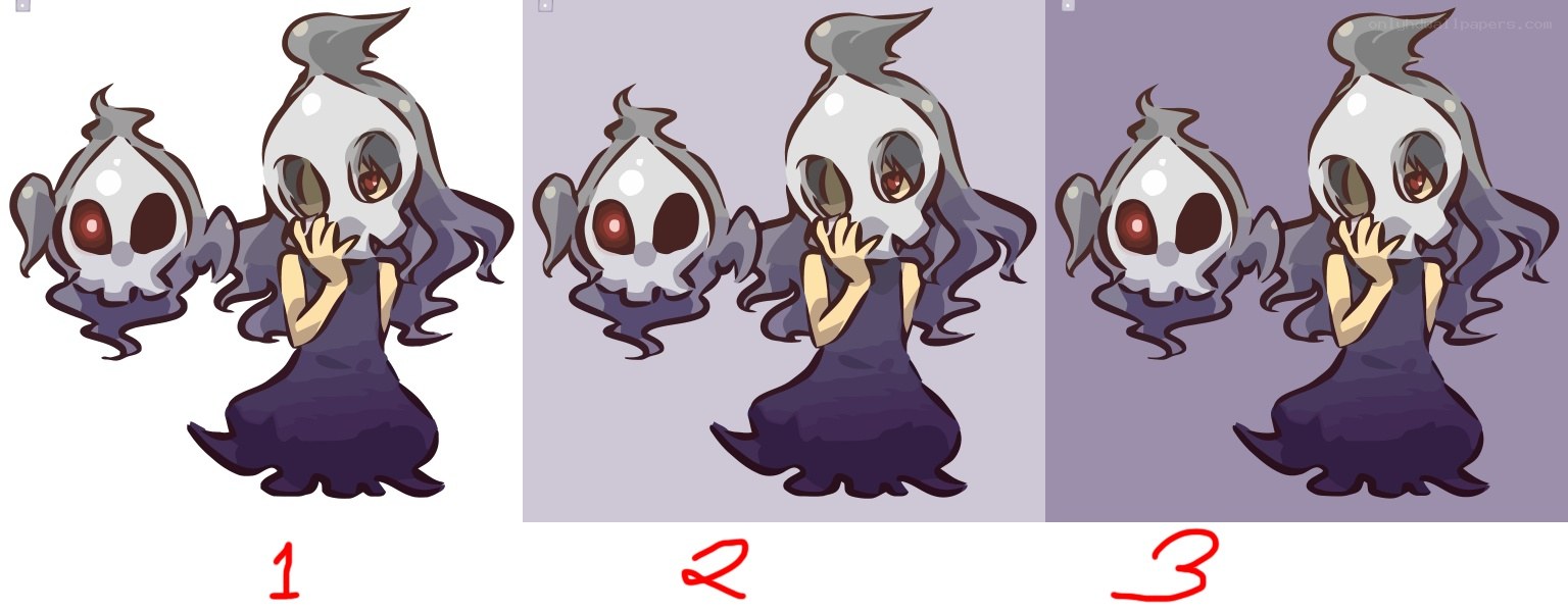 Ghost character design variations