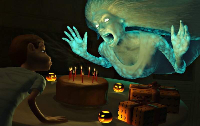 Ghost Confronting Boy