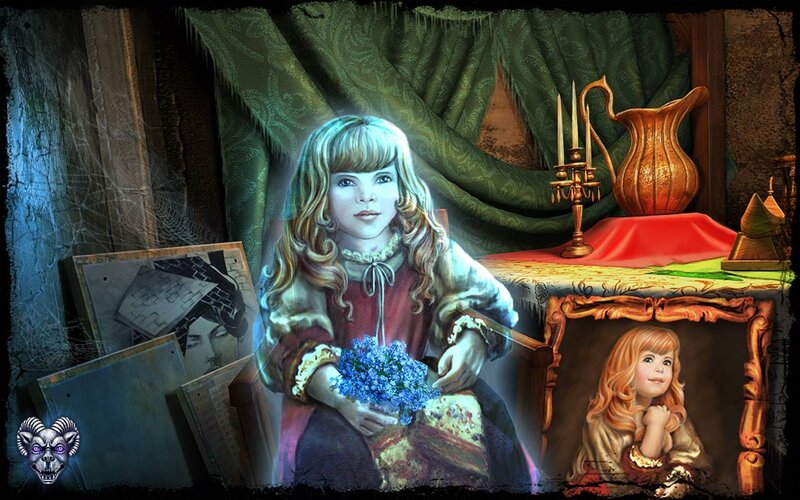 Ghost Girl Holding Flowers
