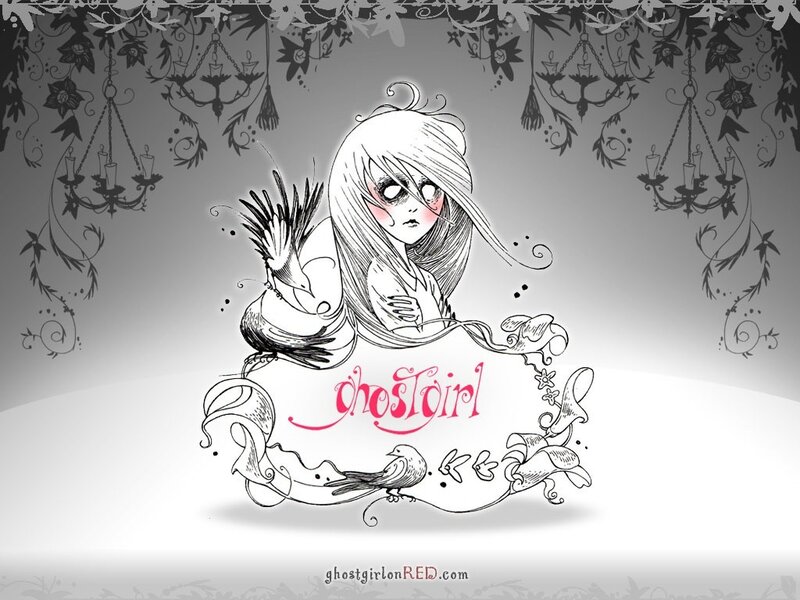 ghost girl illustration