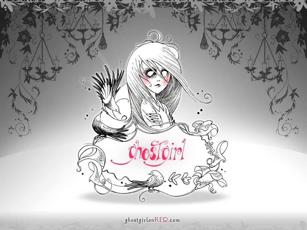 ghost girl illustration