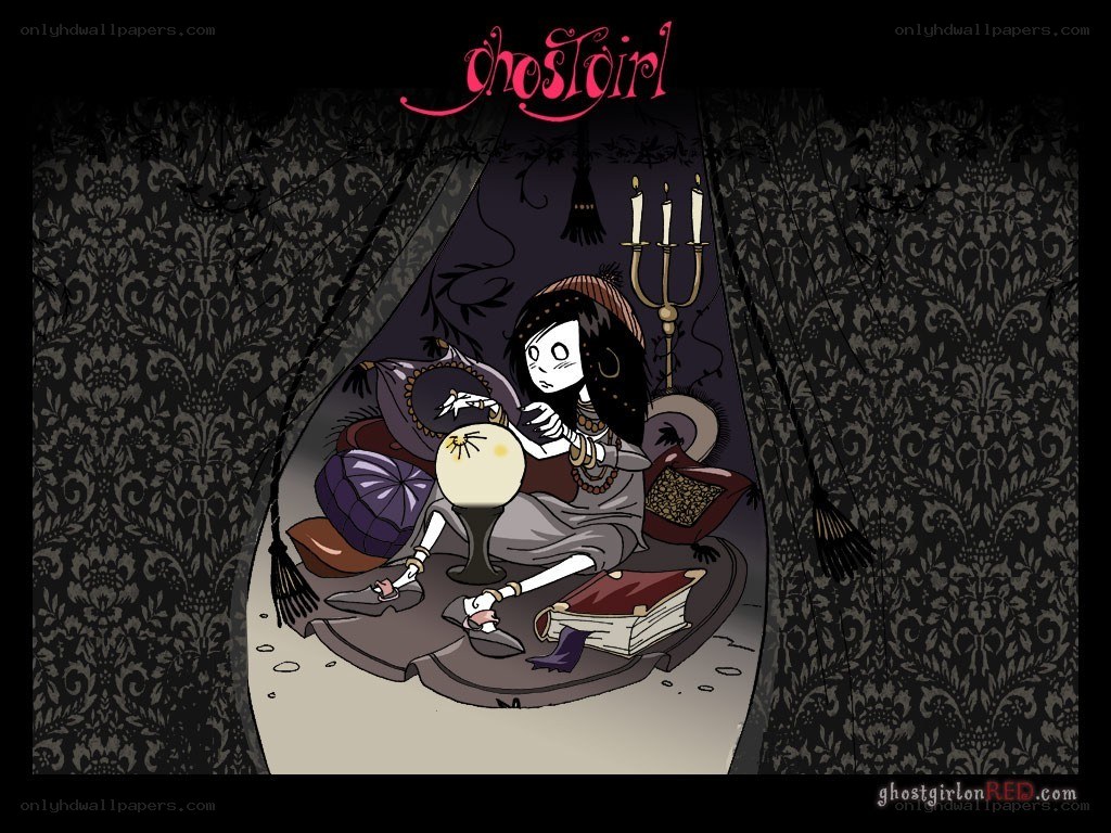 ghost girl reading book