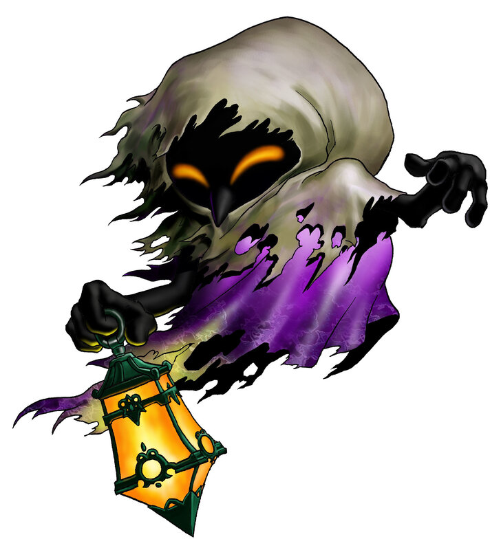 ghost holding a lantern