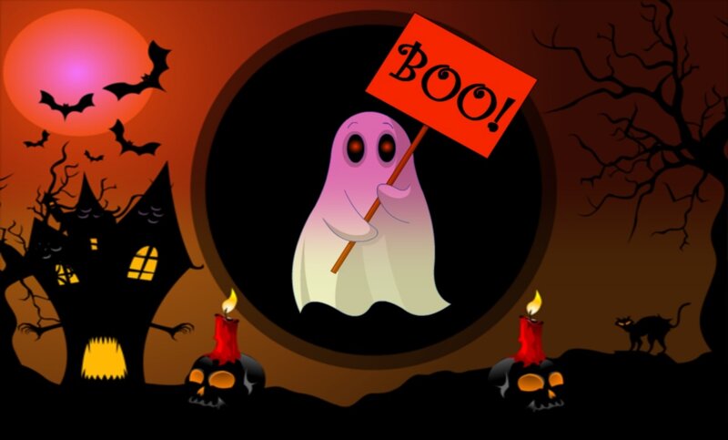 Ghost Holding Sign