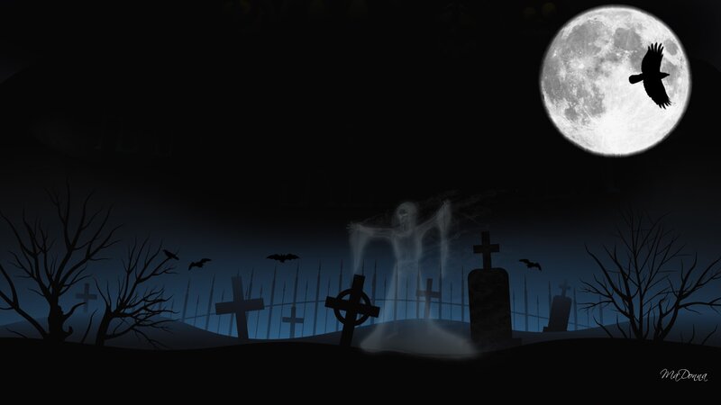 Ghost in a Graveyard — Black