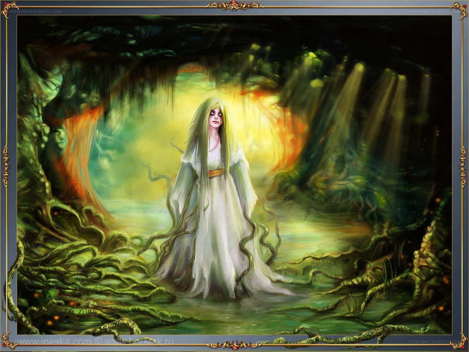 Ghost in a swamp