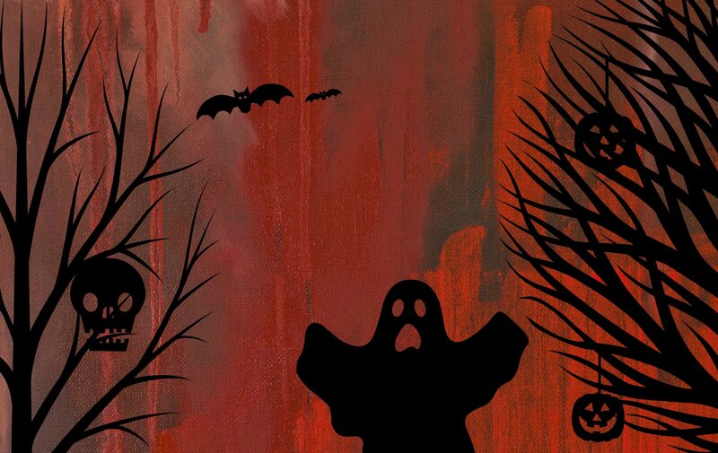 Ghost in Haunted Forest
