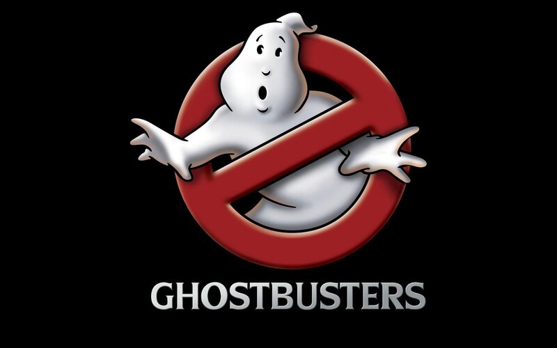 Ghost in Red Circle — Black, Playful