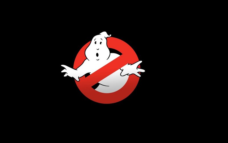 Ghost in Red Circle — Black
