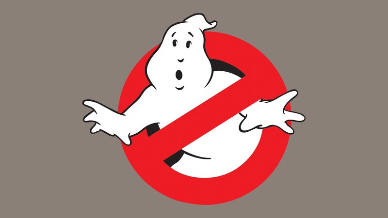 Ghost in Red Circle — Gray