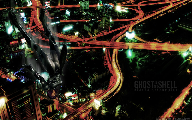 Ghost in the Shell character falling