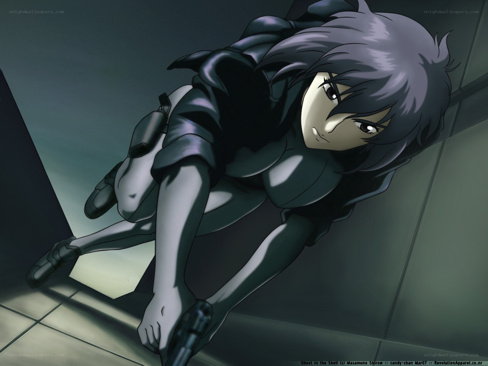 Ghost in the Shell character in action