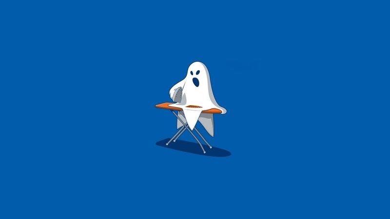 ghost ironing clothes