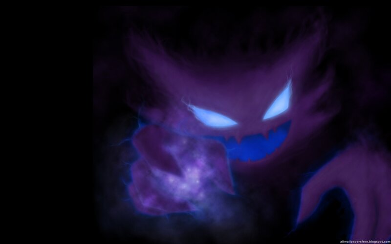 Ghost Pokémon with glowing eyes