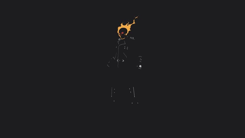 Ghost Rider Character — Black, Dark