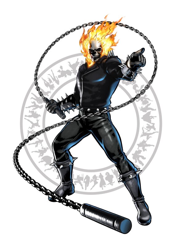 Ghost Rider with chain weapon