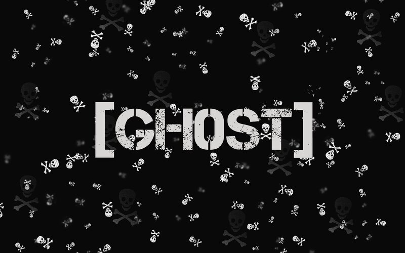 Ghost Symbol on Black