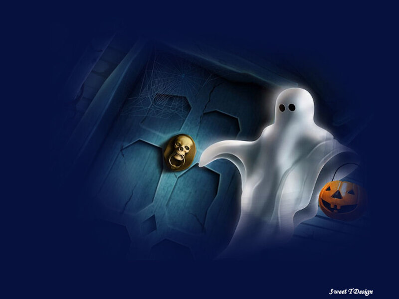 Ghost with Pumpkin