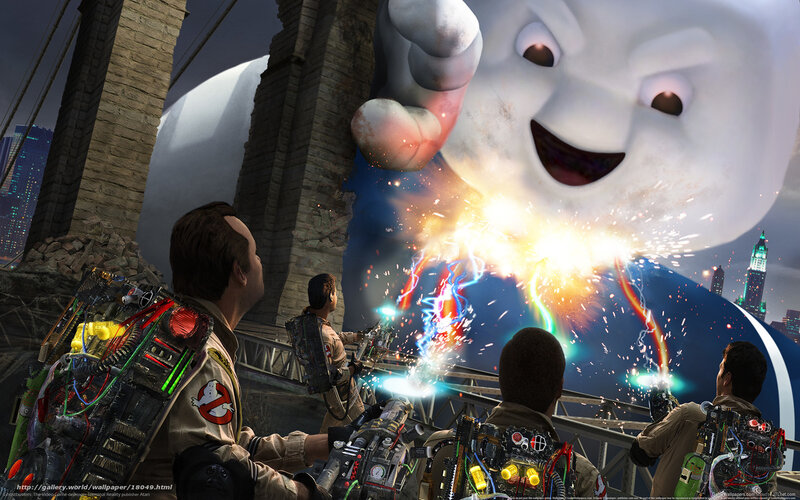 Ghostbusters battle Stay Puft Marshmallow Man
