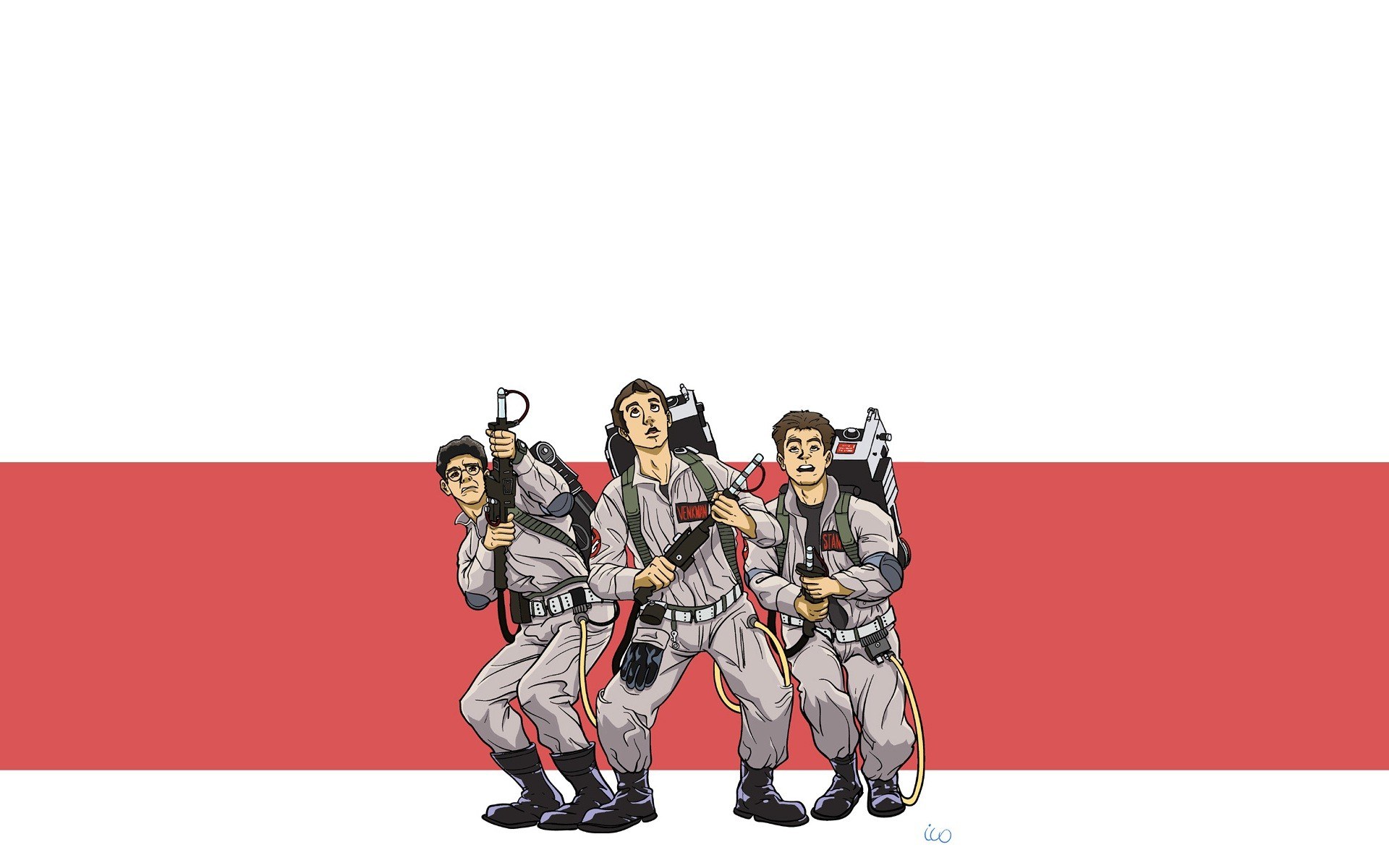 Ghostbusters characters illustration