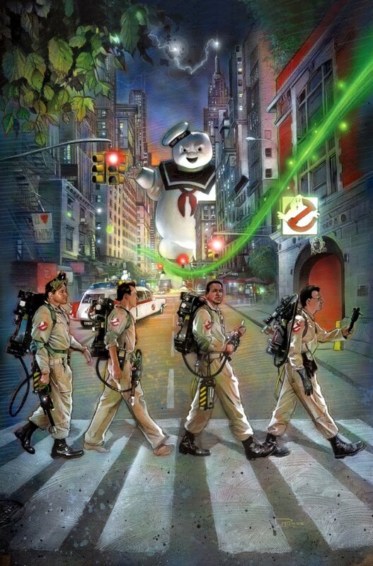 Ghostbusters crossing street