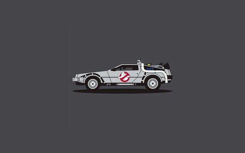 Ghostbusters DeLorean car
