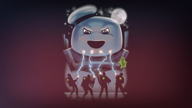 Ghostbusters Fighting Ghost