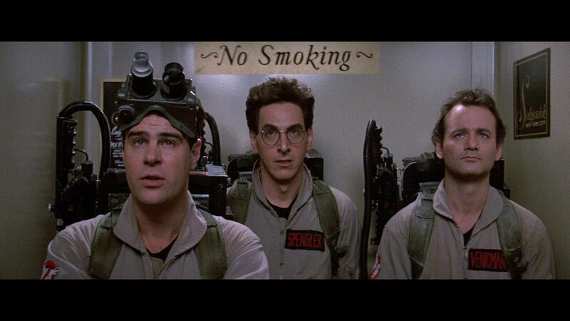 Ghostbusters in elevator